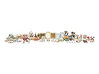A Collection of Limoges Painted Porcelain Miniature Boxes