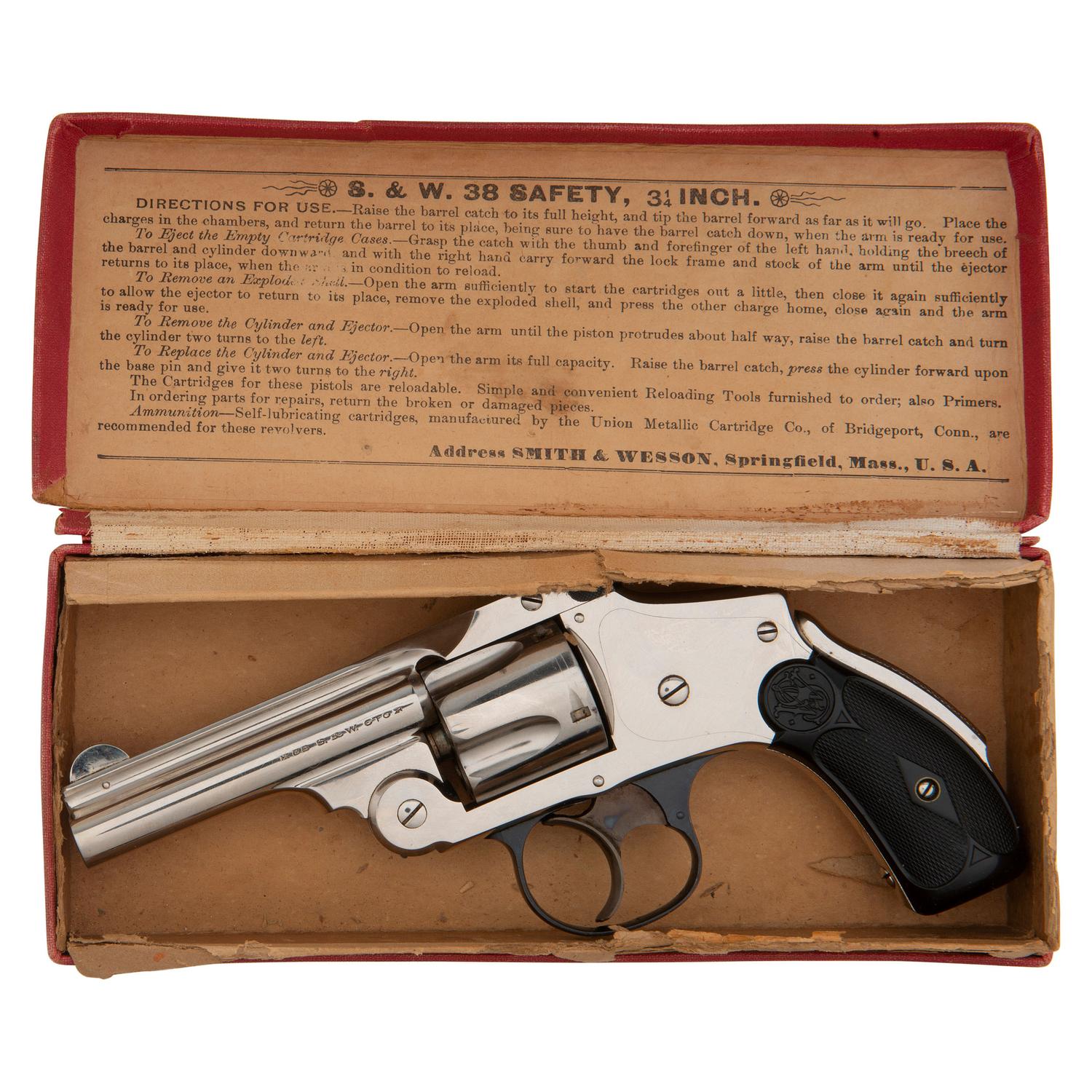 **Smith & Wesson Safety Hammerless 4th Model in Box