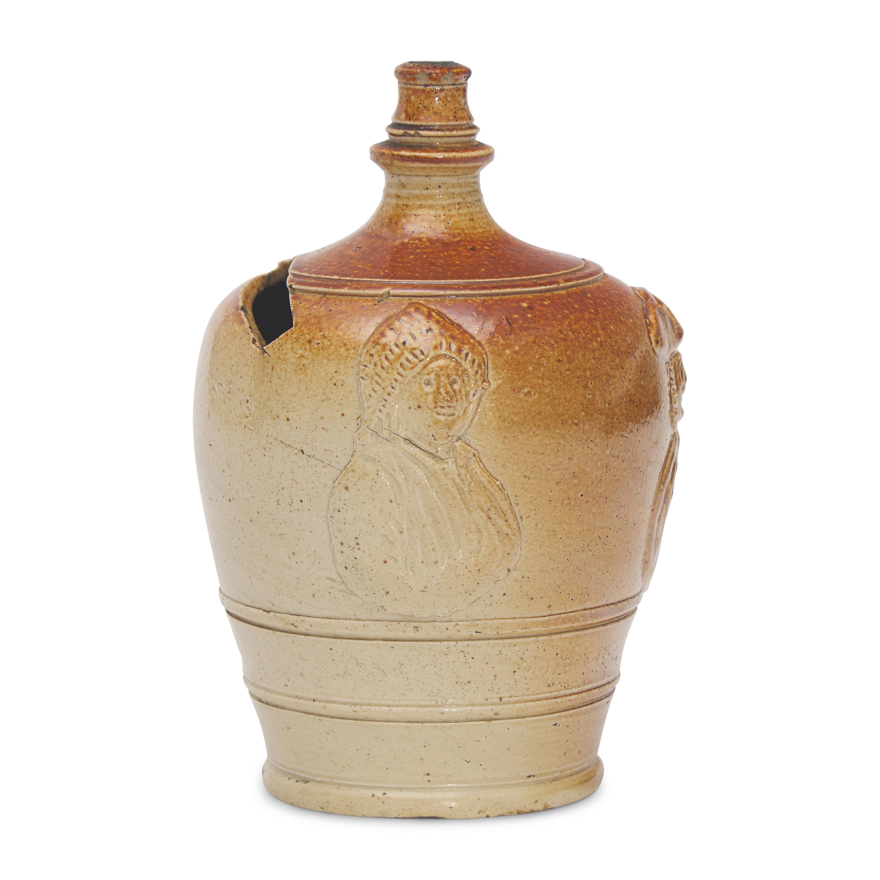 A Salt-Glazed Stoneware Commemorative Money Box of Philadelphia Interest