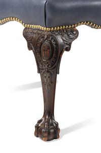 A George II Style Carved Mahogany Footstool