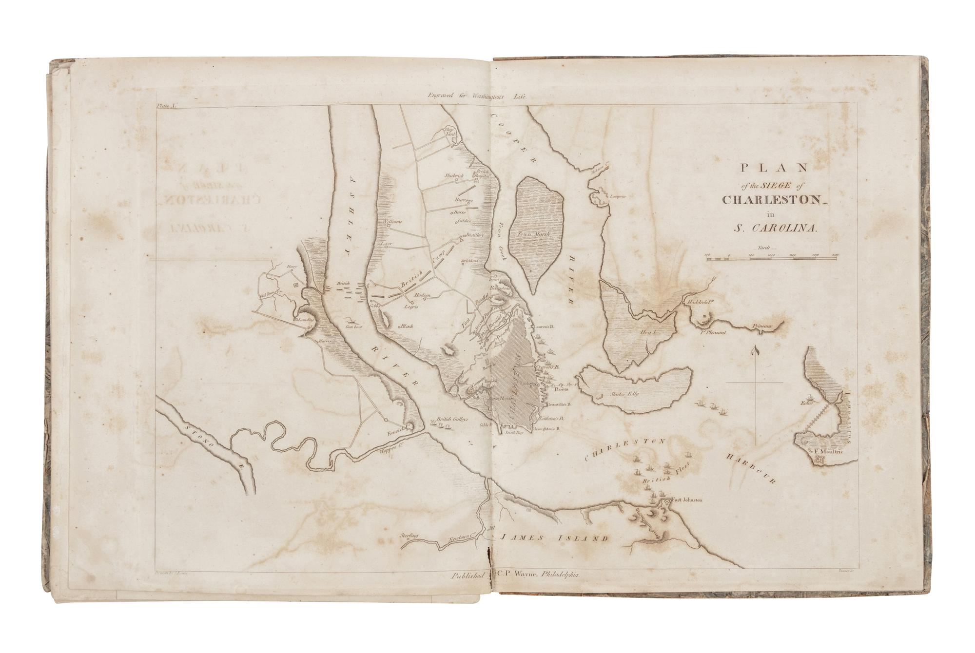 MARSHALL, John (1755-1835). The Life of George Washington: Maps and Subscribers' Names . Philadelphia: C.P. Wayne, 1807.