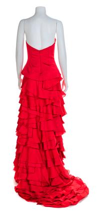 Temperley Raspberry Red Evening Dress, 2008