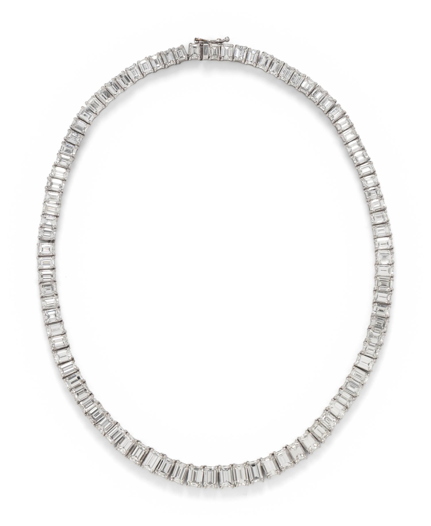 DIAMOND AND PLATINUM NECKLACE