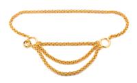 A Paloma Picasso Goldtone Chain Link Belt,