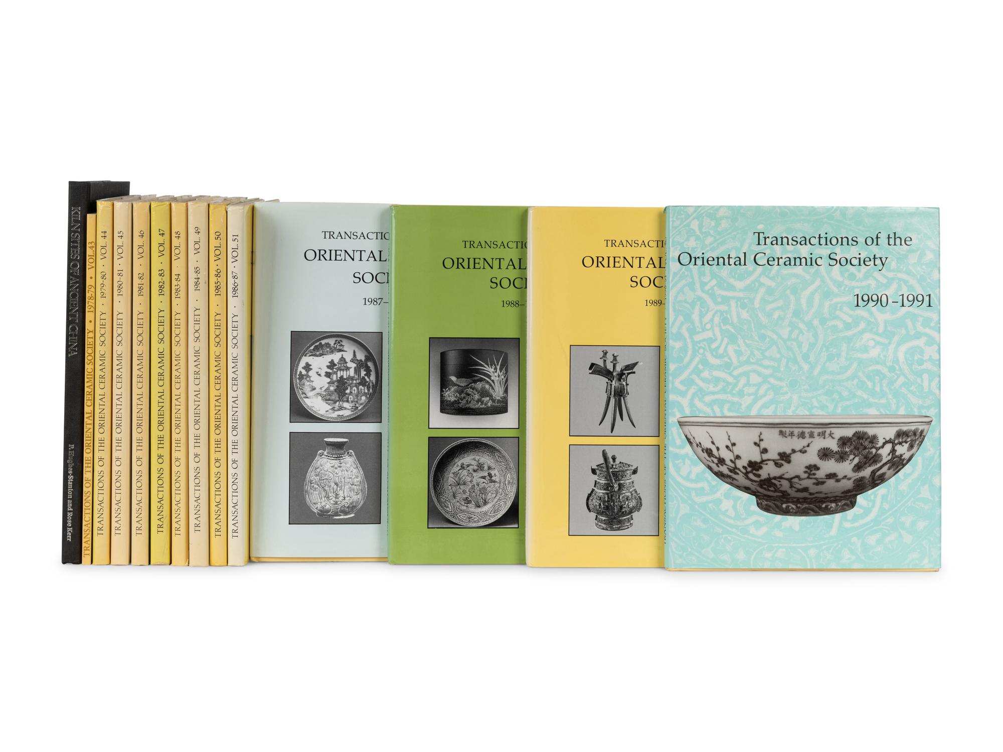 [ORIENTAL CERAMIC SOCIETY] A group of transactions of the Oriental Ceramic Society, comprising: