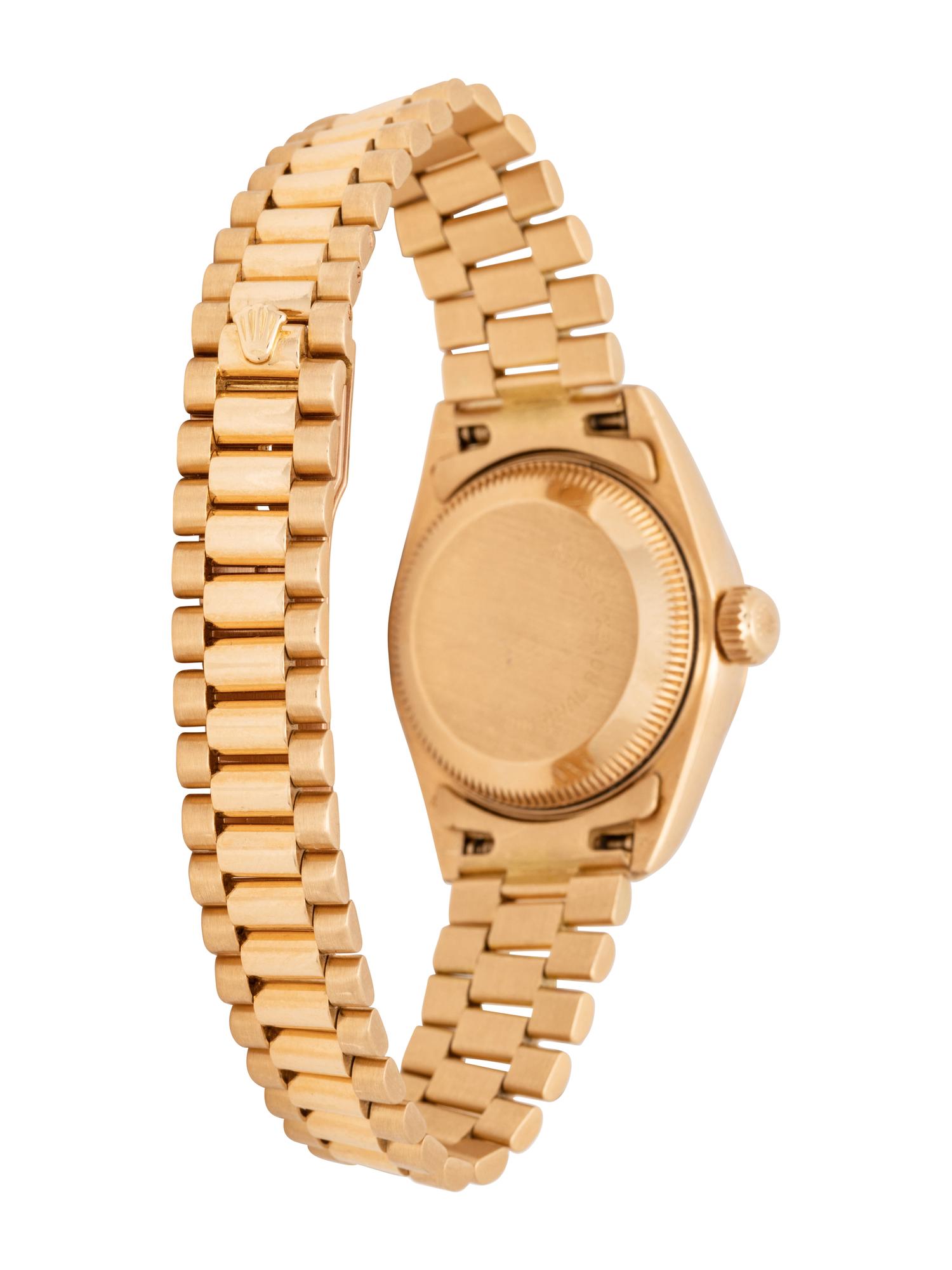 ROLEX, REF. 69178 18K YELLOW GOLD 'LADY DATEJUST' WATCH