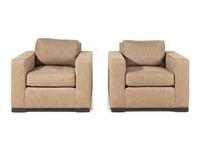 A Pair of Custom Lounge Chairs in the Manner of Jean-Michel Frank