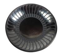 Maria Martinez and Popovi Da (San Ilfdefonso, 1887-1980, 1922-1971) Black on Black Saucer Diameter 6 1/2 inches