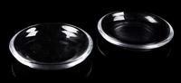 A Pair of Steuben Glass Ash Trays Diameter 6 1/8 inches. — 20TH CENTURY