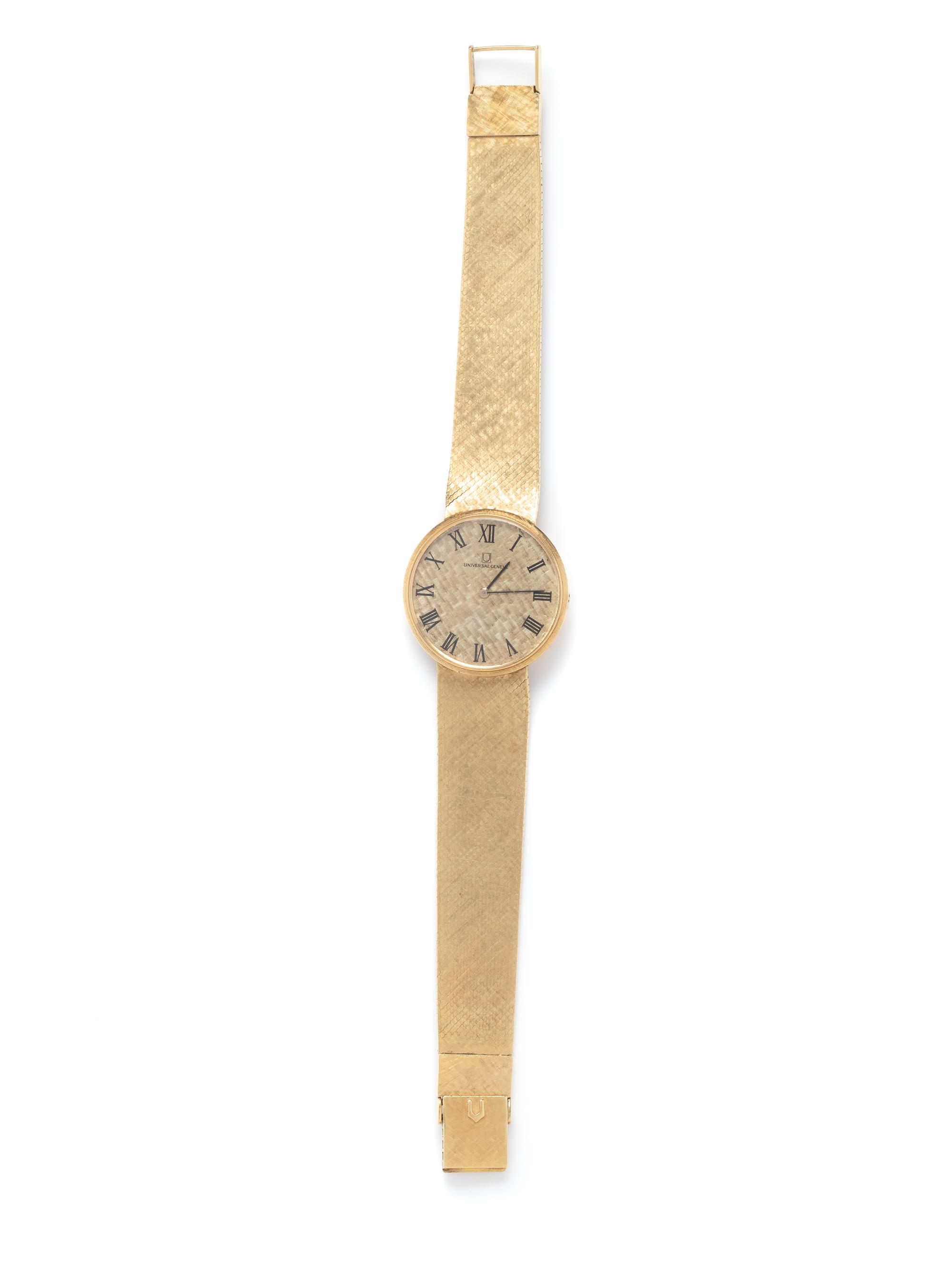 UNIVERSAL GENEVE, 18K YELLOW GOLD WRISTWATCH