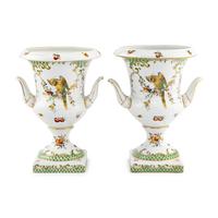 A Pair of Contemporary Porcelain Urns