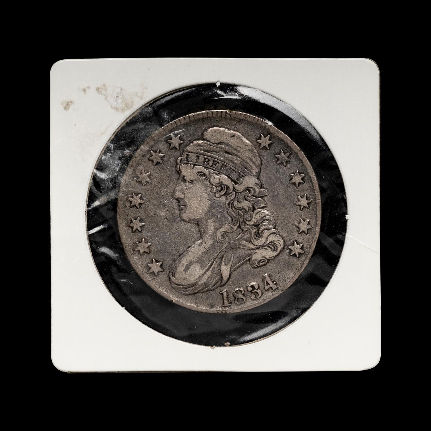 An 1834 Capped Bust 50c Coin