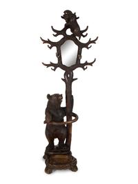A Swiss Black Forest Bear Hall Stand