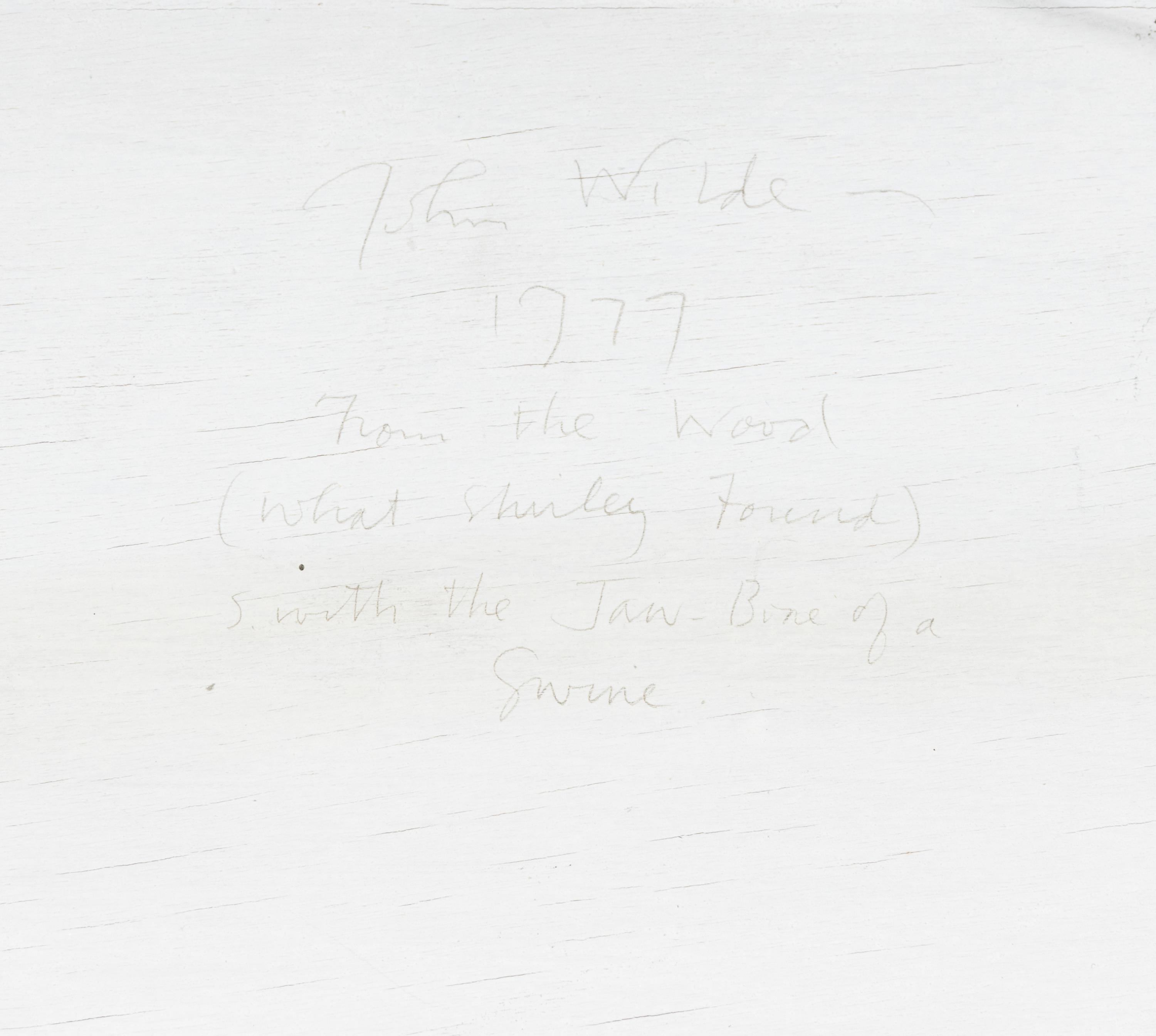 From the Wood (What Shirley Found) S. with the Jaw Bone of a Swine , 1977