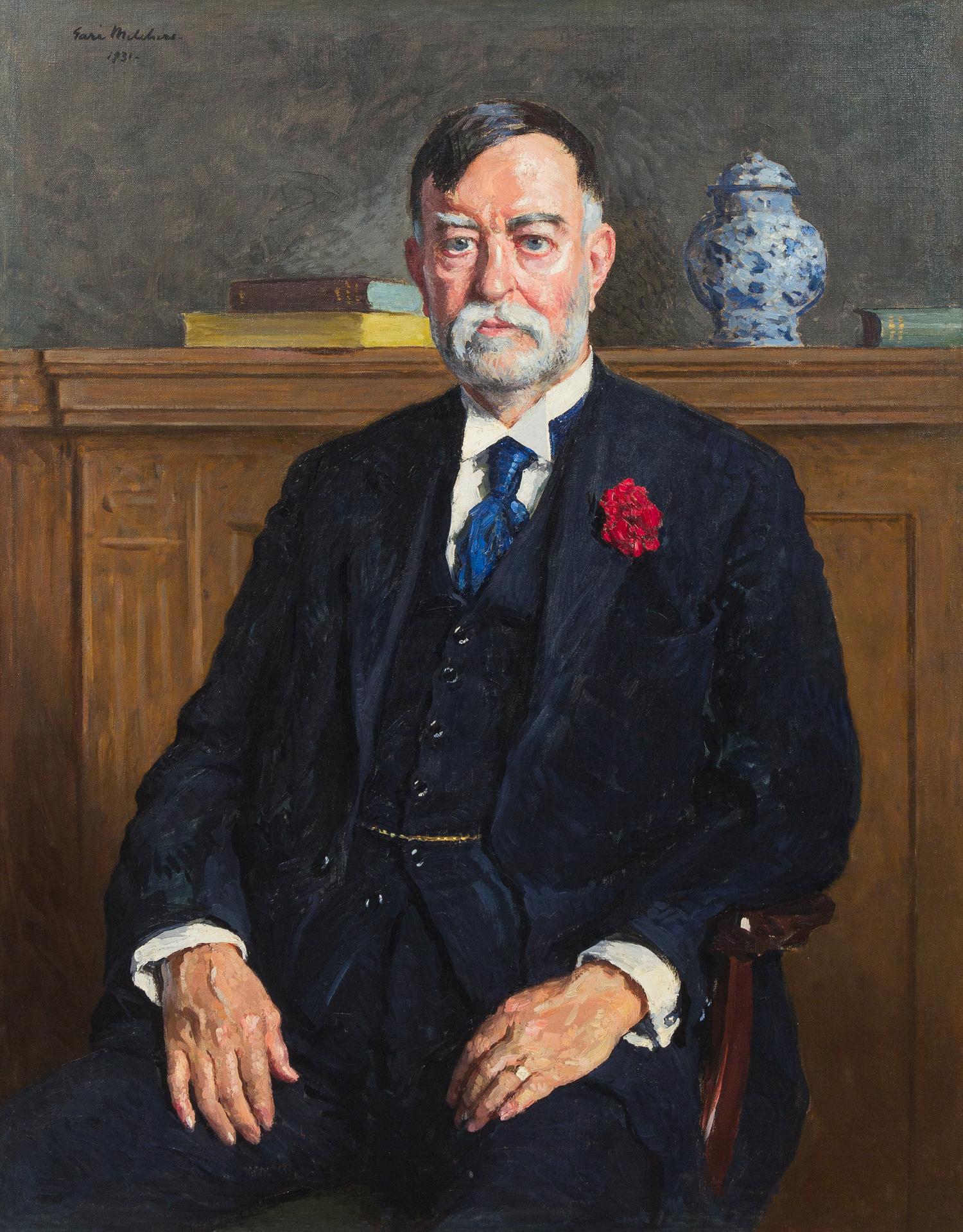 Gari Melchers, (American, 1860-1932), Portrait of a Man, 1931