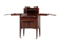 An George III Mahogany 'Harlequin' Dressing and Writing Table
