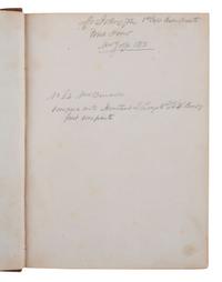 [MILITARIA]. MAHAN, Dennis H. (1802-1871). Summary of the Course of Permanent Fortification. Identified to CSA Colonel Robert Johnston. [ With: ] Photograph of Dennis H. Mahan.