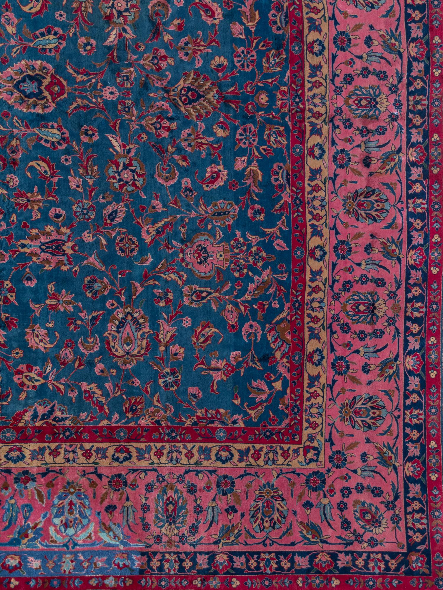 A Kashan Manchester Wool Rug