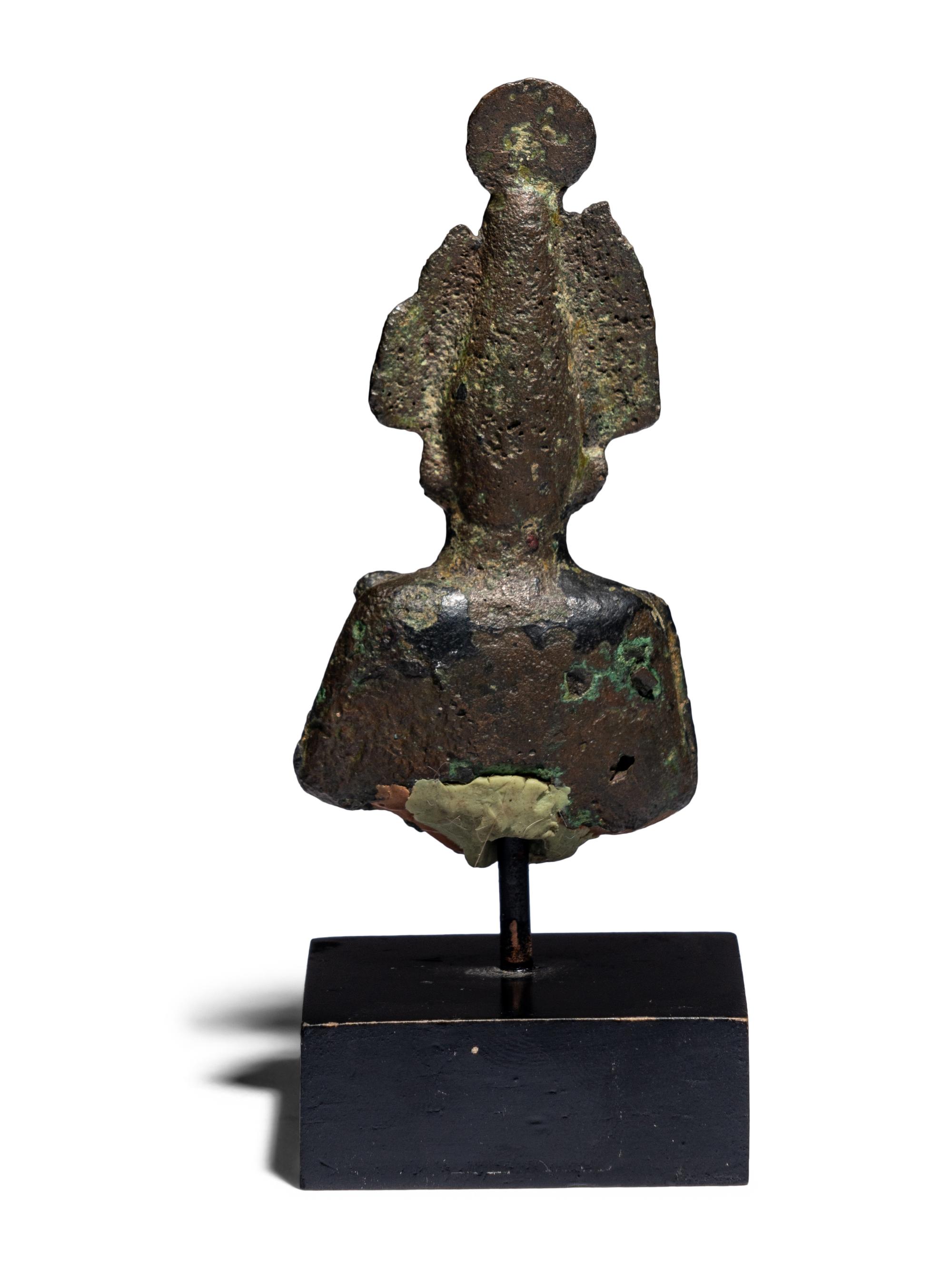 An Egyptian Bronze Bust of Osiris