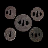 Group of fifteen assorted Japanese tsuba Meiji period and earlier