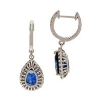 SAPPHIRE AND DIAMOND EARRINGS