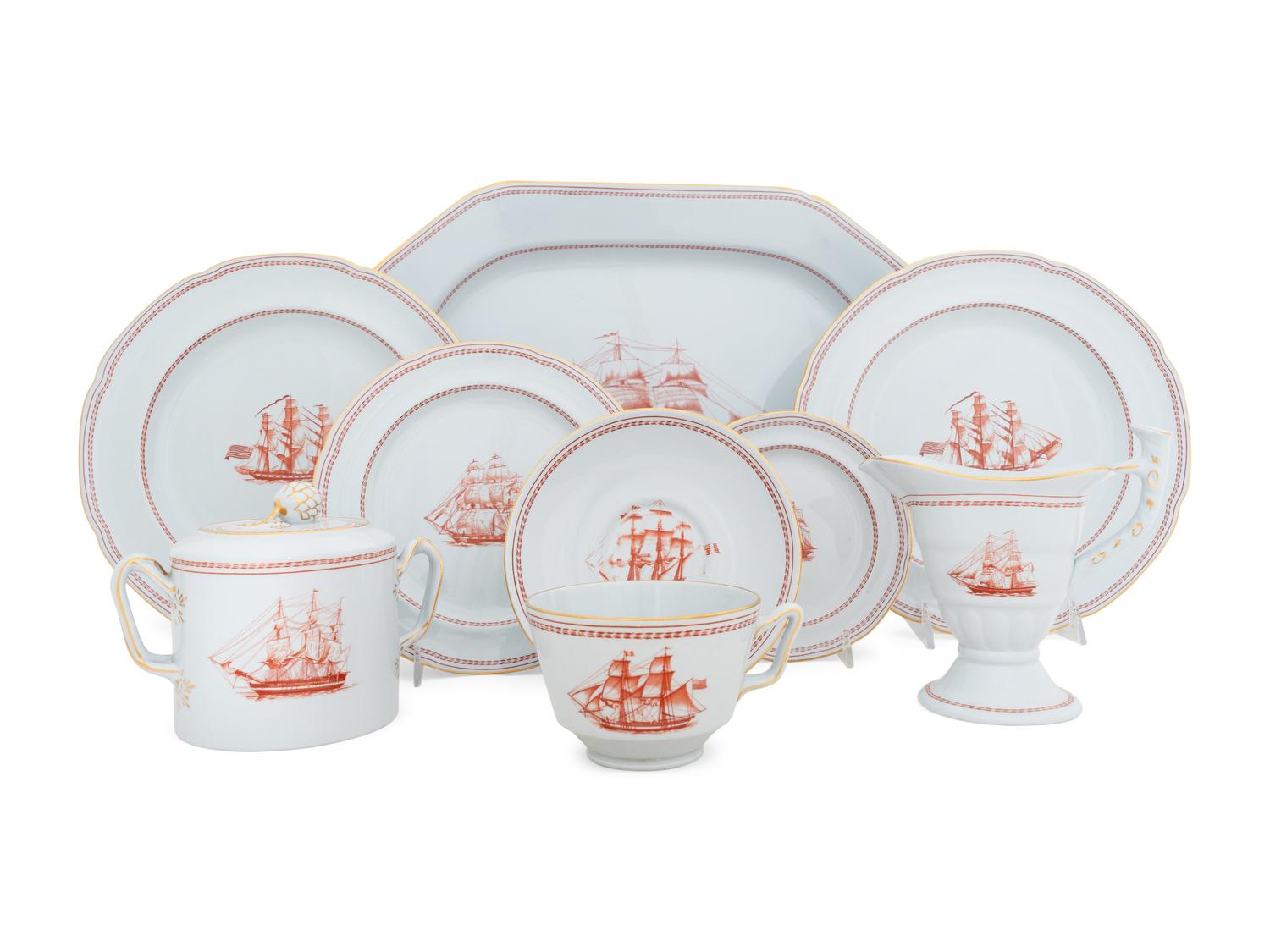 A Spode Stoneware Dinner Service