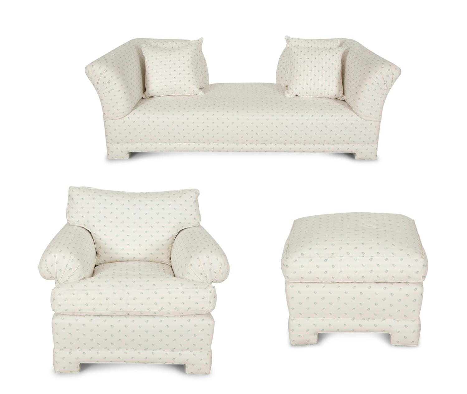 Three Pieces of Contemporary Upholstered Furniture