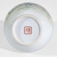 A finely-decorated Chinese porcelain "Liuhai" vase 20th century, probably Republic period 劉海戲金蟬蒜頭瓶 二十世紀 或民國