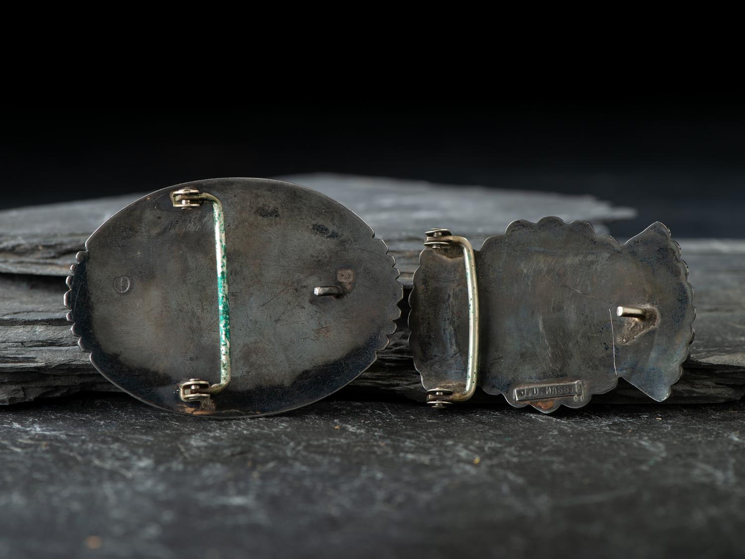 Zuni and Hopi Silver Belt Buckles