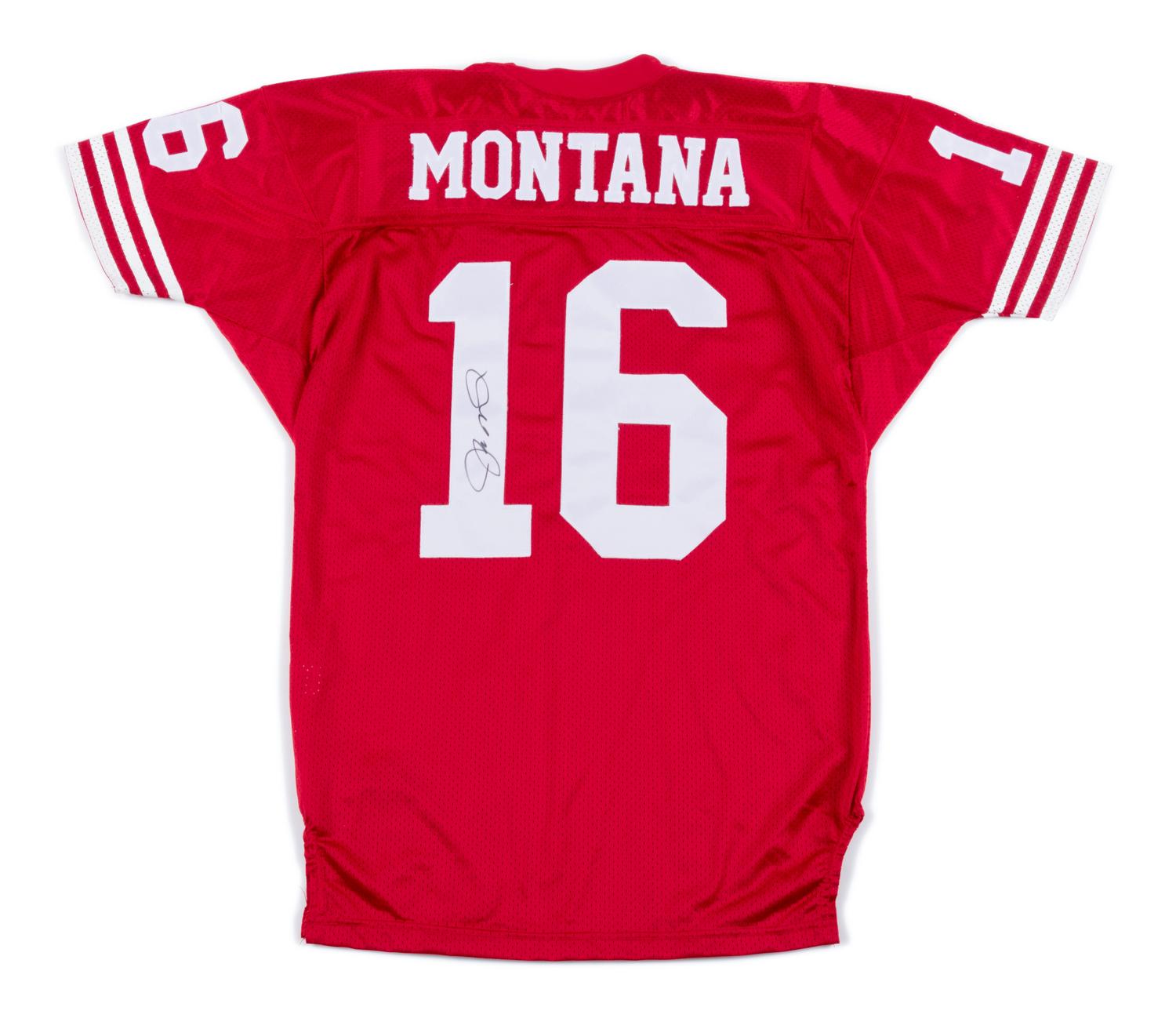 A Joe Montana Signed San Francisco 49ers Jersey (Wilson Pro Line),
