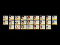 A Collection of 27 1963 Jell-O Baseball Cards Including Mickey Mantle