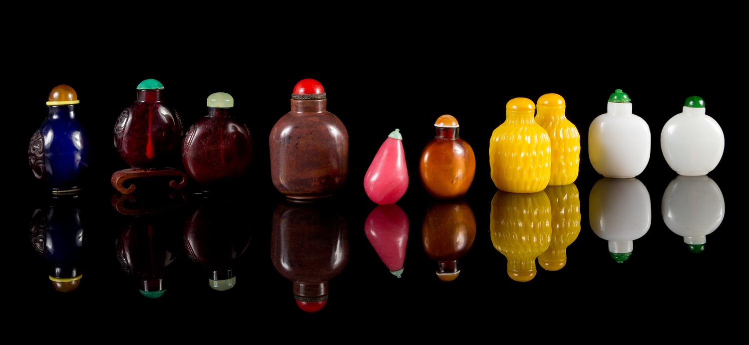 Ten Peking Glass Snuff Bottles — 19TH-20TH CENTURY