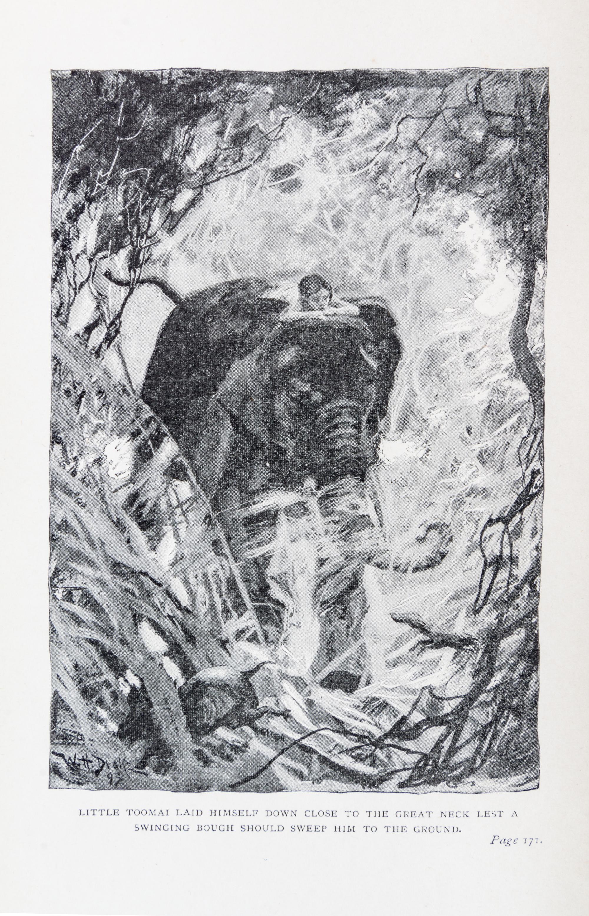 KIPLING, RUDYARD. The Jungle Books [and] The Second Jungle Book. London, 1894, 1895. First editions.