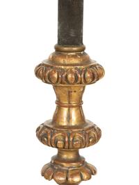 An Italian Giltwood Torchère Mounted as a Floor Lamp