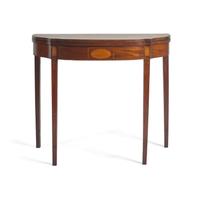 A Federal Inlaid Mahogany Card Table