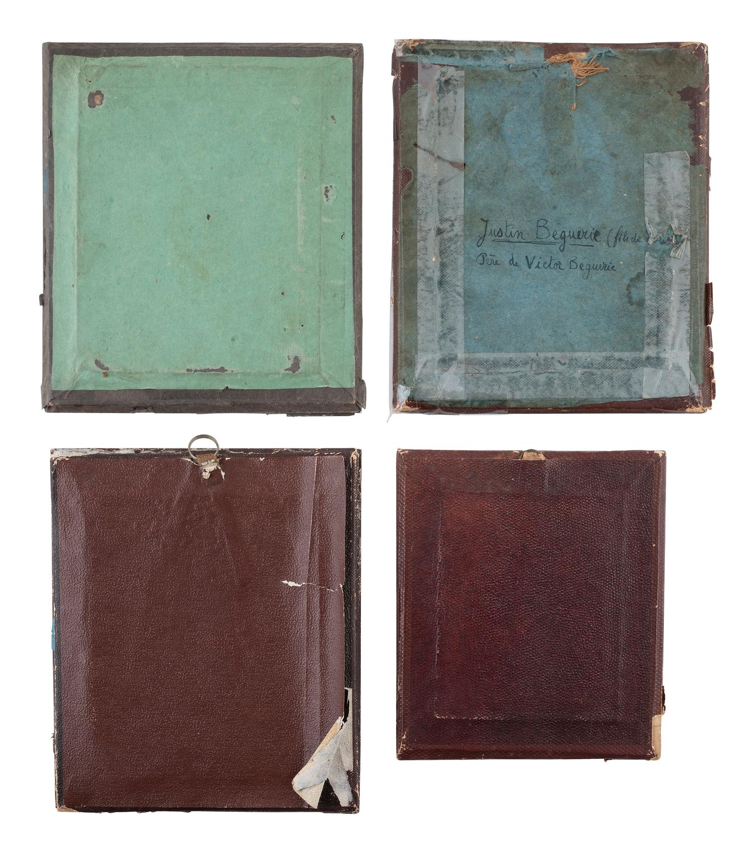 [EARLY PHOTOGRAPHY]. 15 European daguerreotypes of men housed in passe partout mounts.