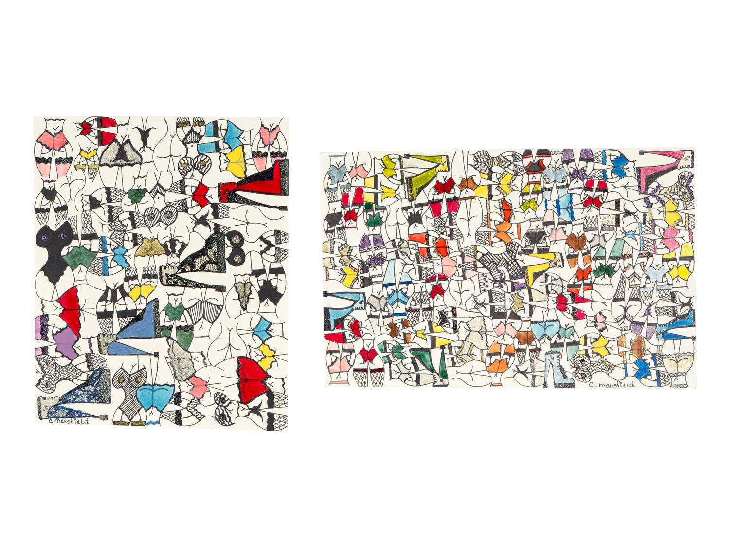 Untitled (Butts and Busts) (two works)