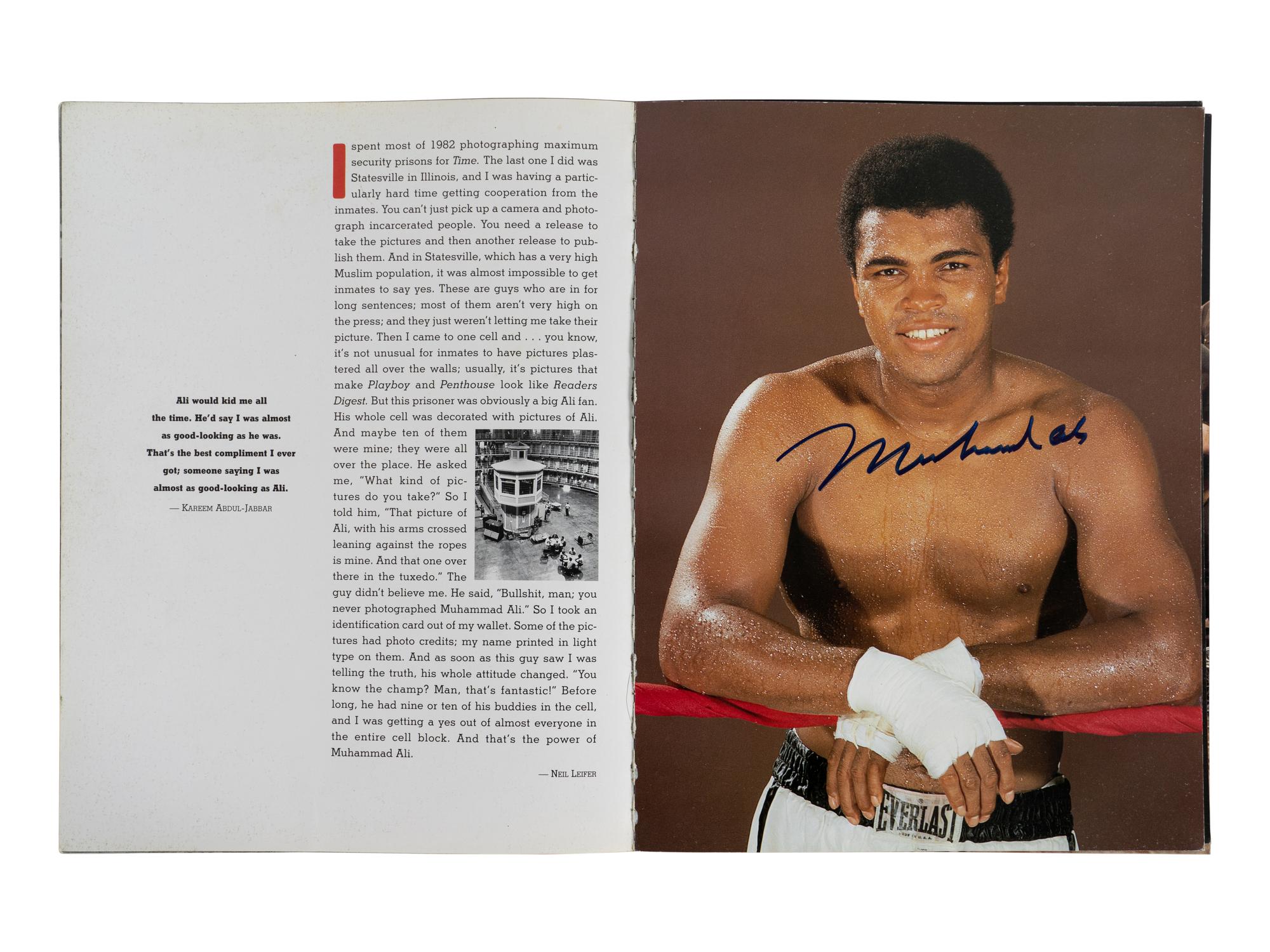 A Muhammad Ali Signed Autograph Muhammad Ali Memories Book,