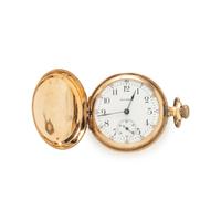 WALTHAM, 14K TRICOLOR GOLD POCKET WATCH