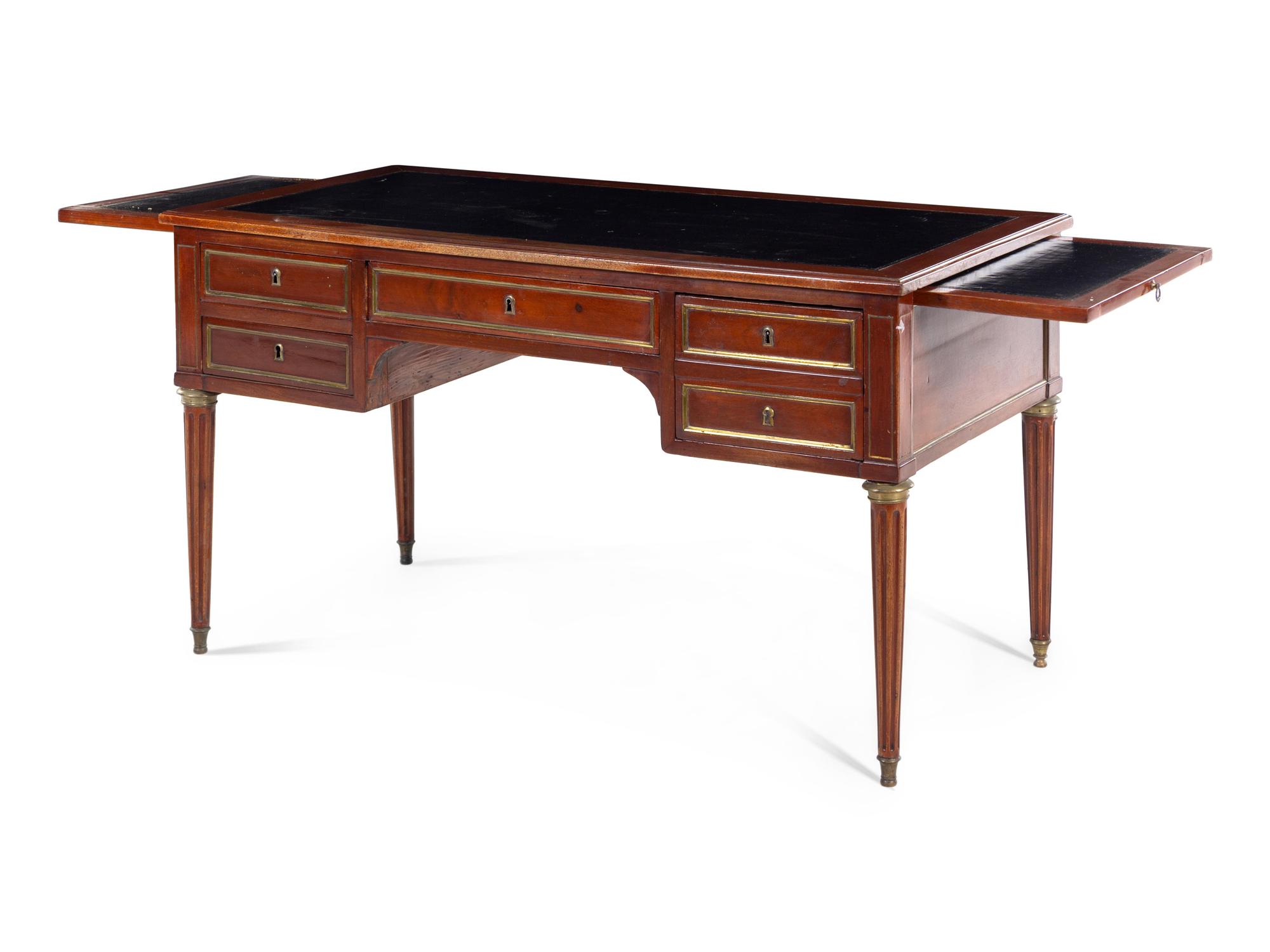 A Directoire Style Mahogany Bureau Plat