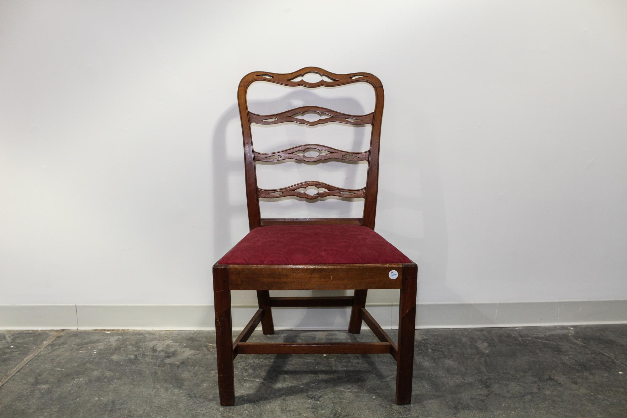 An American Chippendale Ribbon Back Side Chair Height 38 1/2 inches. — 18TH/19TH CENTURY