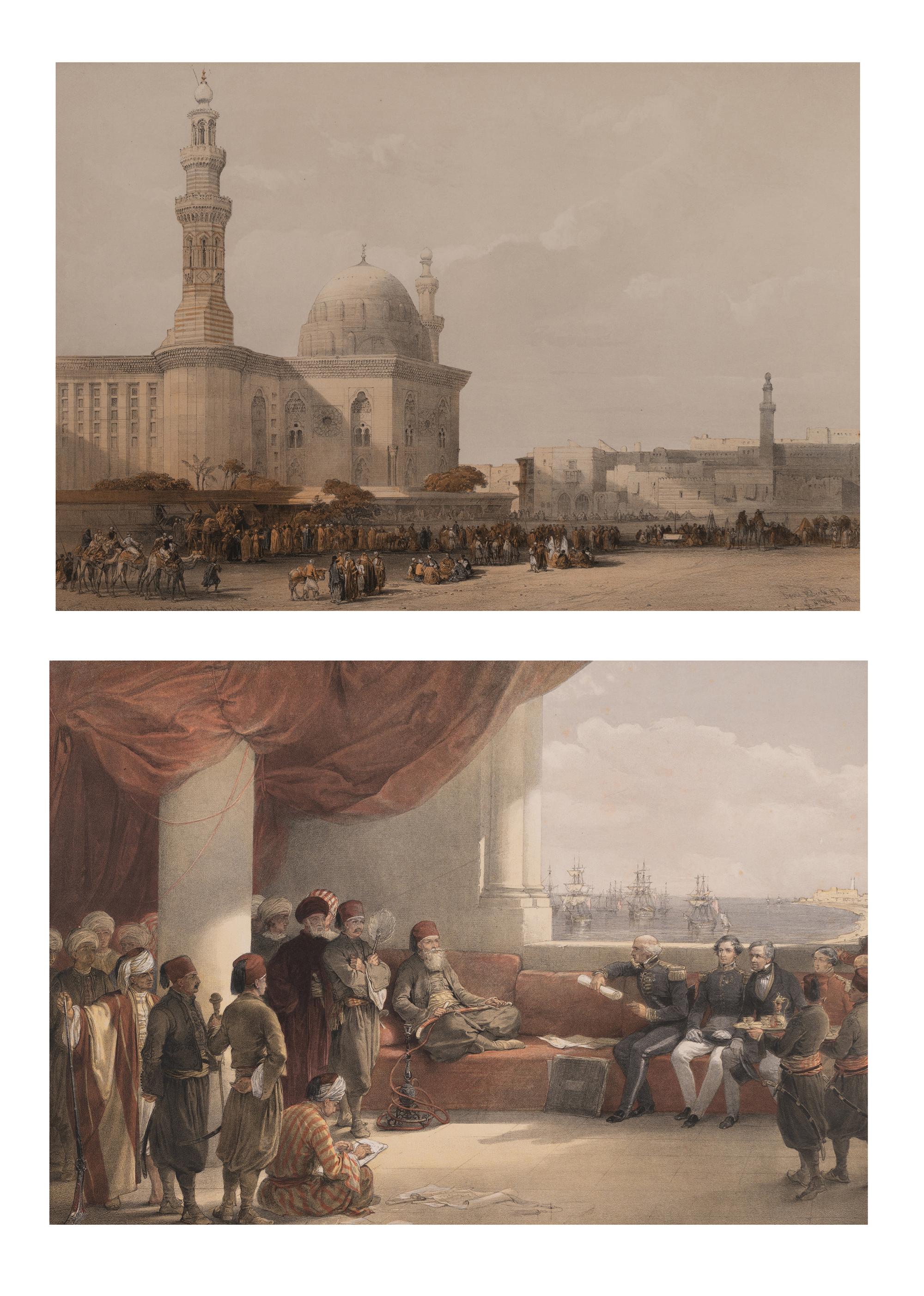 [APPROVED FOR DONATION] A Pair of Prints After the Lithographs from David Roberts' Drawings