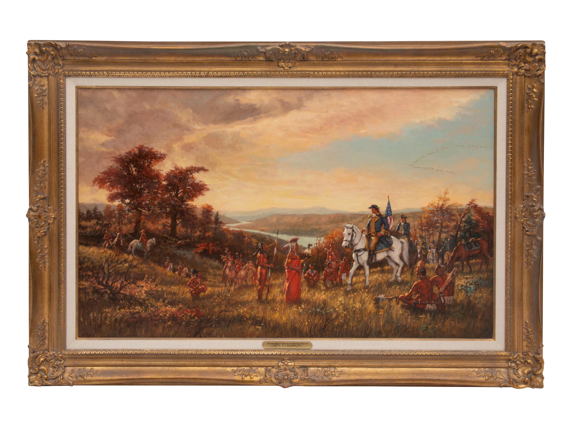 George Rogers Clark At Cahokia Falls 1778