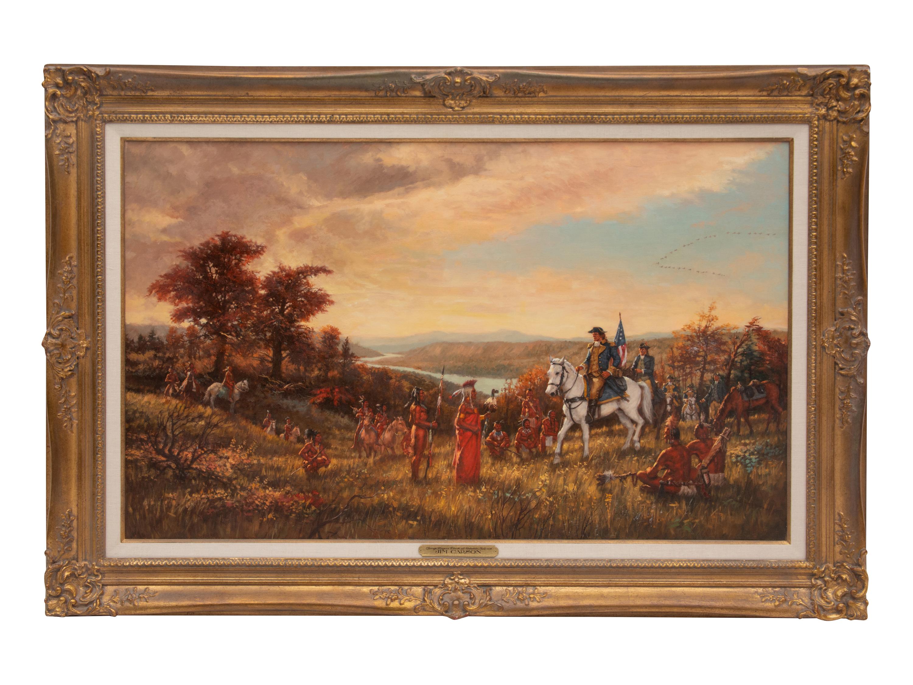 George Rogers Clark At Cahokia Falls 1778