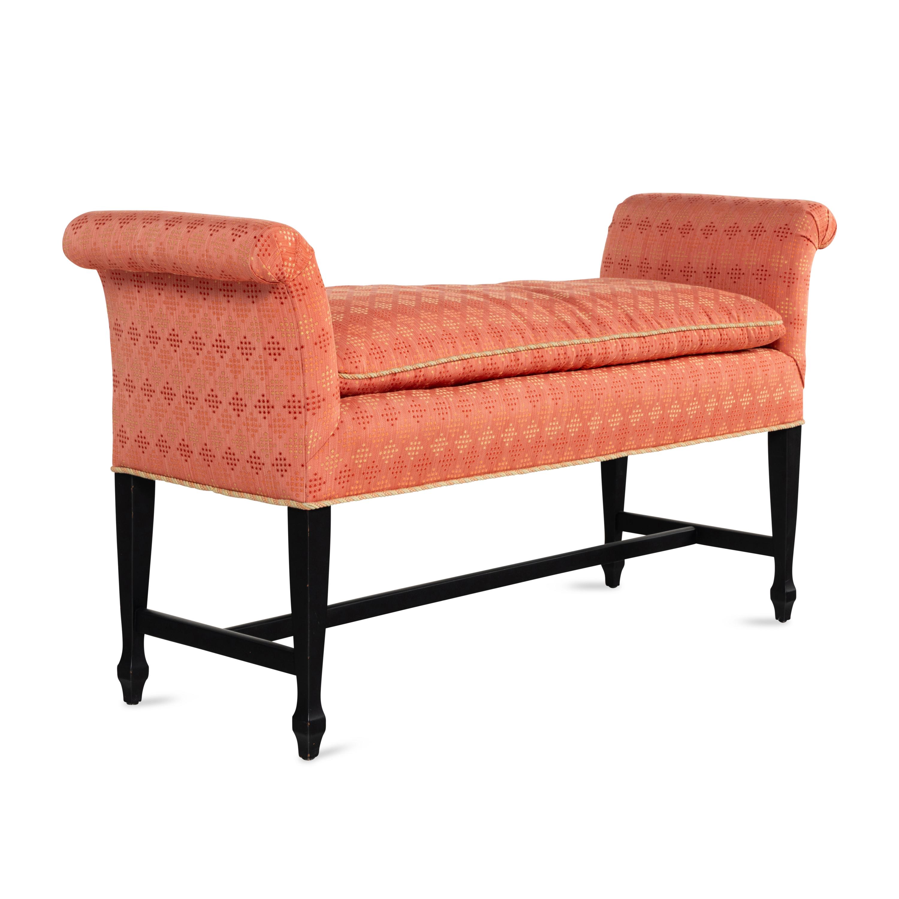 An Upholstered Hall Bench