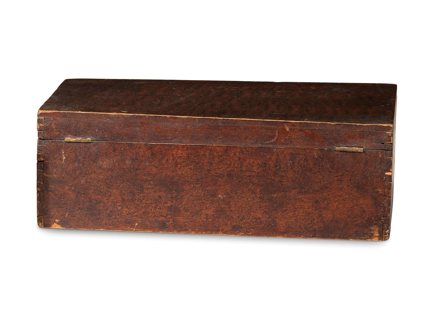 A Country Grain Painted Pine Box