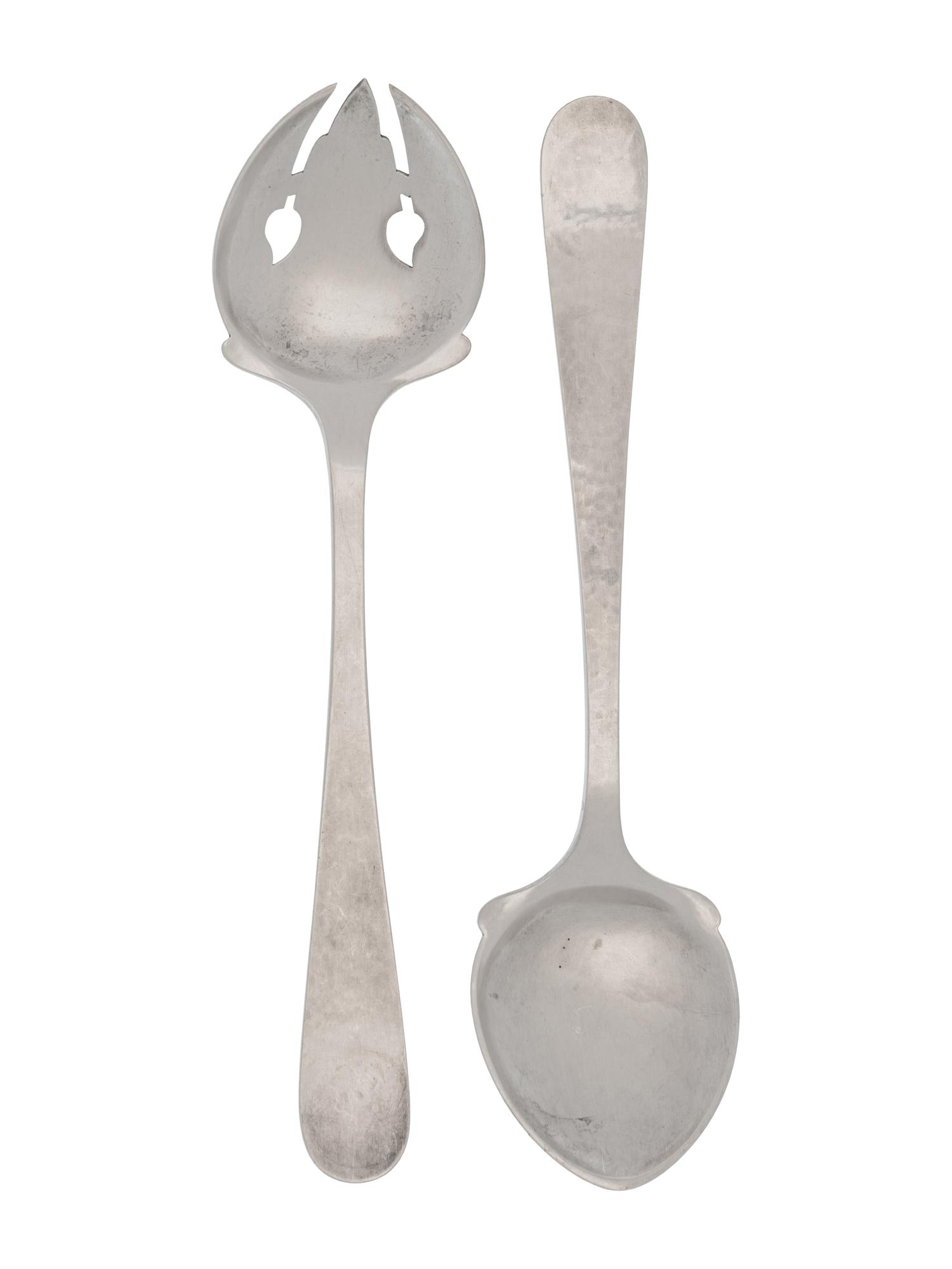 An American Arts & Crafts Silver Serving Set