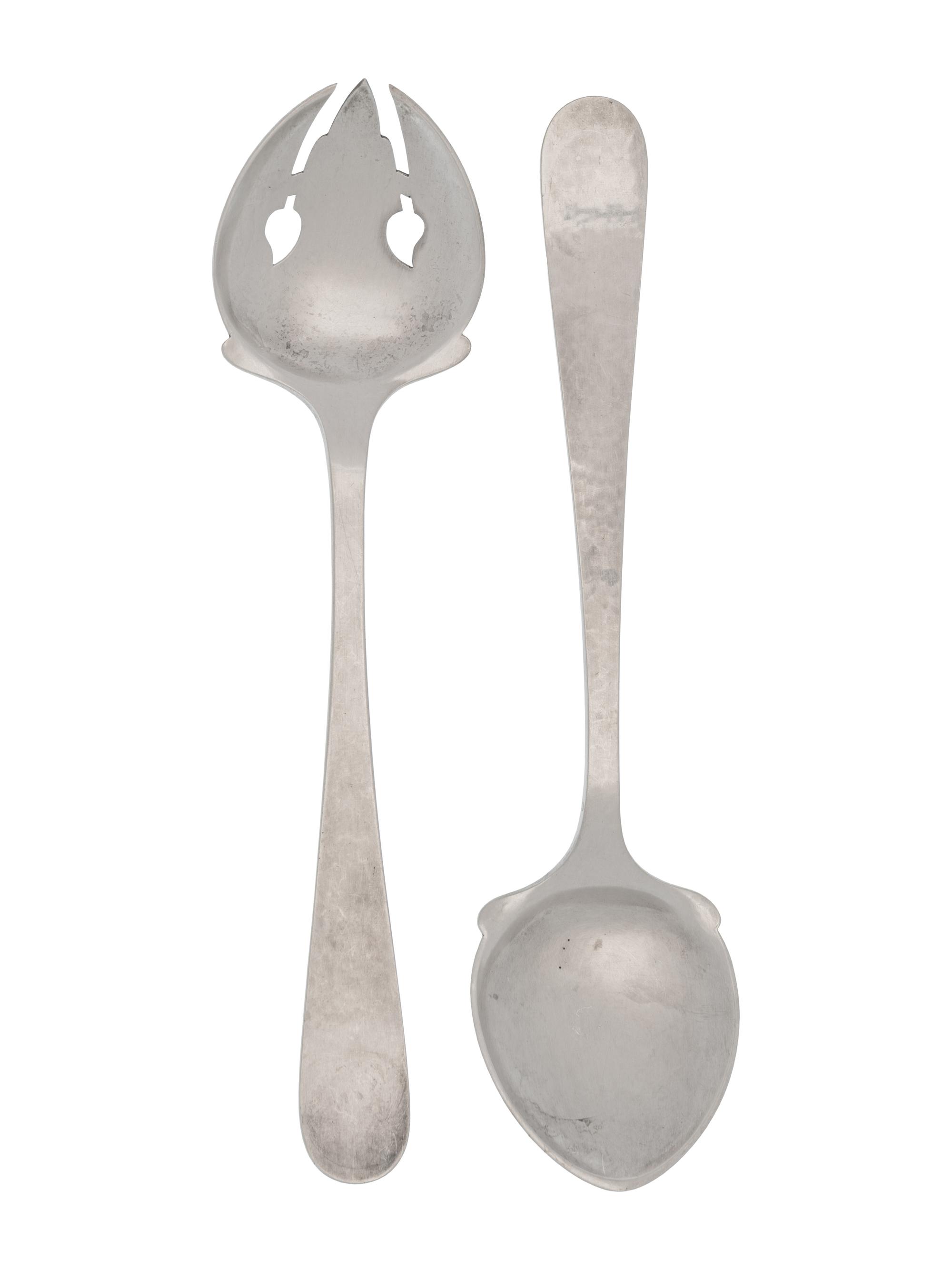 An American Arts & Crafts Silver Serving Set