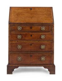 A George III Mahogany Child's Slant-Front Bureau