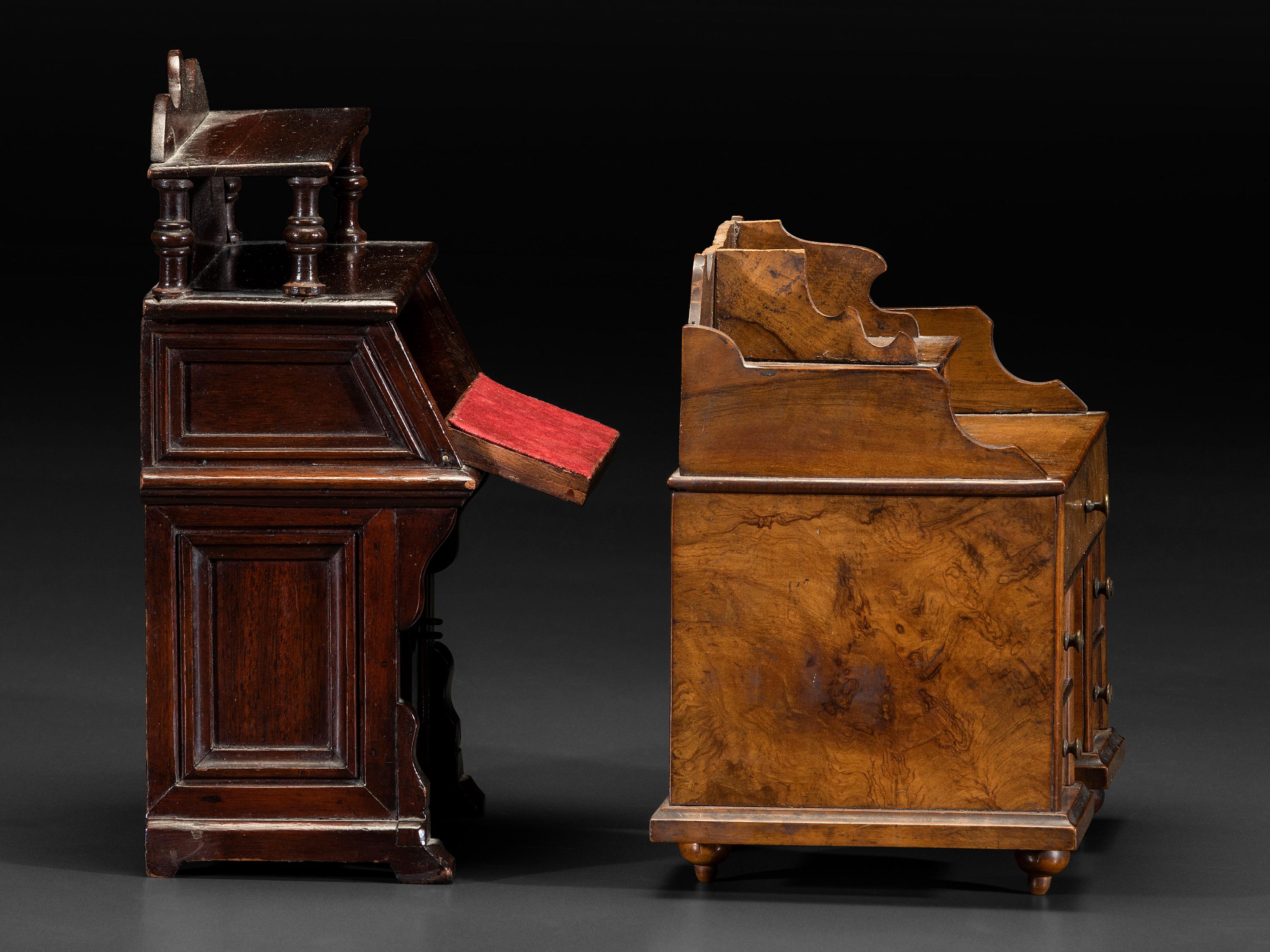 Five Miniature or Salesman Sample Pieces of Furniture